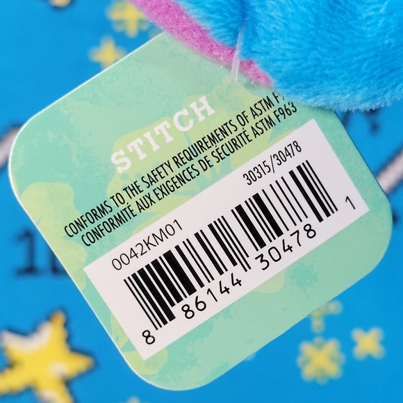 Disney Closed Eyes Stitch Eating Watermelon 6" Feed Me Series UltraSoft Plush - Picture 6 of 6